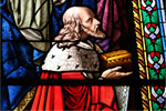 Restauriertes Weihnachtsfenster in der Jakobikirche