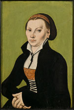Lucas Cranach der Ältere: Katharina von Bora (1499-1552), Martin Luthers Frau, Repro: Erik Cornelius / Nationalmuseum Stockholm