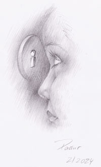 „Durch das Schlüsselloch geschaut“ von Claudia Padur