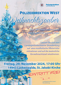 Weihnachtszauber - Das Weihnachtskonzert der Polizeidirektion West