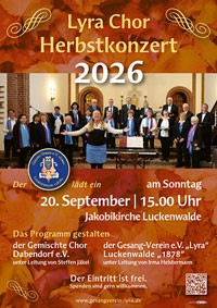 Lyra-Herbstkonzert 2026
