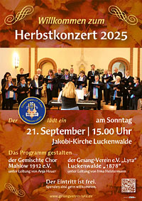 Gesangverein Lyra - Herbstkonzert 2025