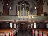 St. Jakobi zu Luckenwalde, Empore, Zustand vor der Sanierung