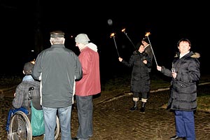 Silvester auf dem Kirchplatz