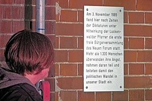 Gedenkveranstaltung an die erste Bürgerversammlung