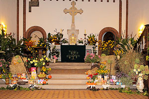 Erntedankschmuck in der Jakobikirche