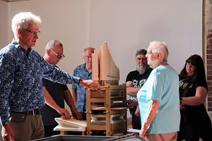 Orgelaufbau zum Jakobustag