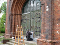 Bearbeitung des Portals der Jakobikirche